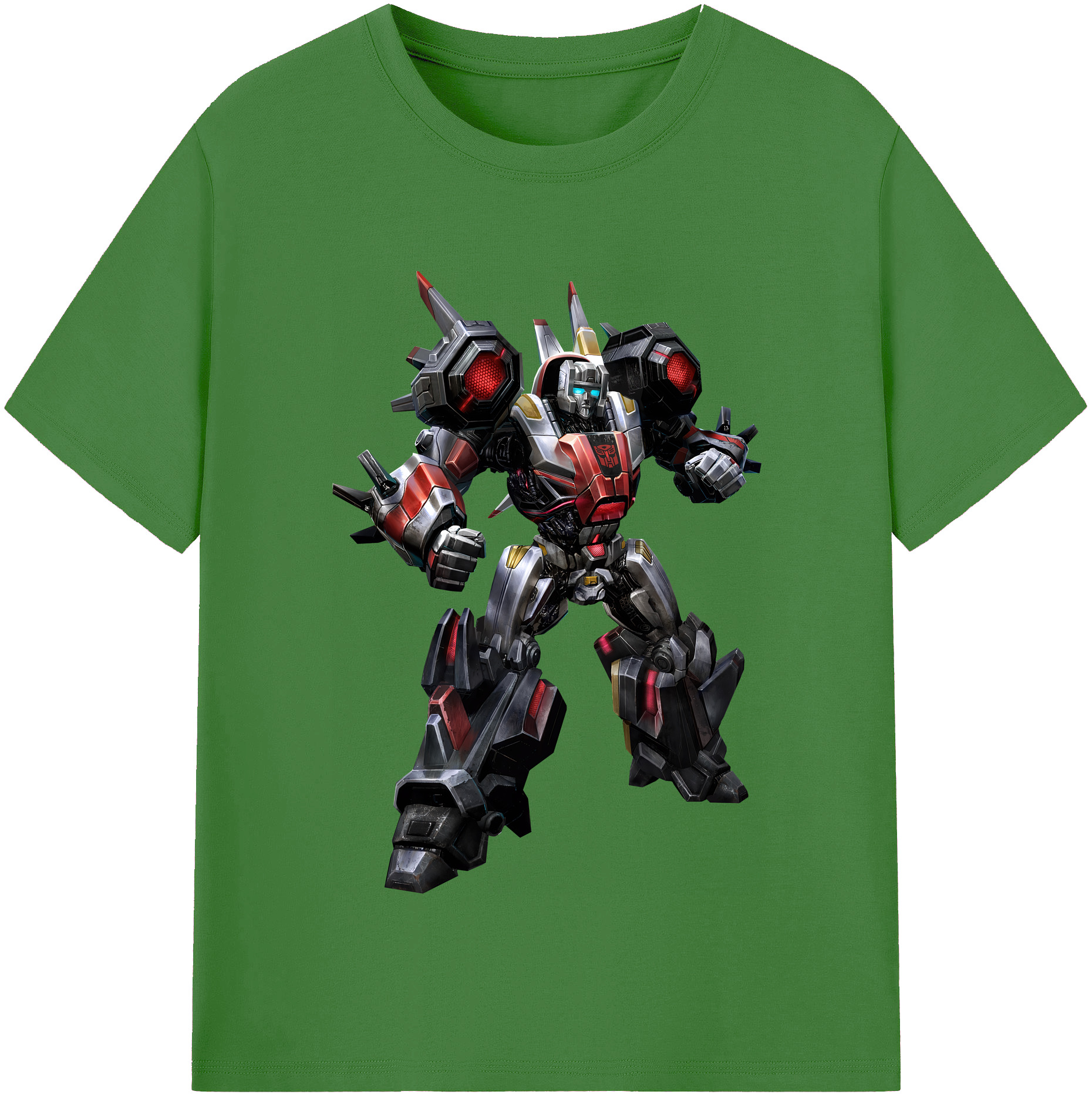 （画像用） Transformers トランスフォーマー レディースカジュアルプリントTシャツ（綿100％）